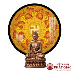 den hao quang tron in tranh truc chi mandala chu van 2
