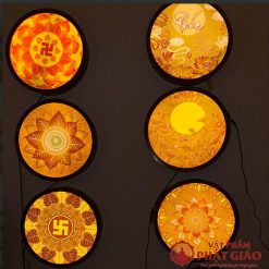 den hao quang tron in tranh truc chi mandala chu van 4