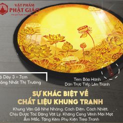 Đèn Hào Quang Tròn In Tranh Trúc Chỉ Quán Thế Âm Bồ Tát TC305 10 den hao quang tron in tranh truc chi phat thich ca mau ni 6