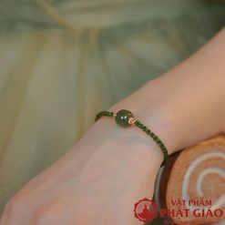 Lắc Tay Tết Dây Khóa Lựu Ngọc Thạch 6 lac tay tet day khoa luu ngoc thach 1