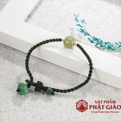 Lắc Tay Tết Dây Khóa Lựu Ngọc Thạch 3 lac tay tet day khoa luu ngoc thach 5