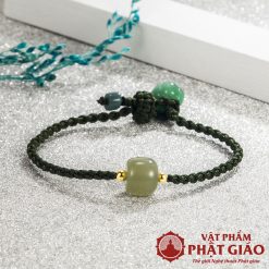 Lắc Tay Tết Dây Khóa Lựu Ngọc Thạch 2 lac tay tet day khoa luu ngoc thach 6