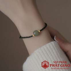 Lắc Tay Tết Dây Khóa Lựu Ngọc Thạch 5 lac tay tet day khoa luu ngoc thach 8