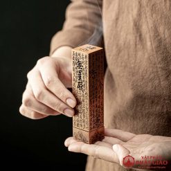 Tháp Trầm Hương Bằng Hợp Kim Khắc Bát Nhã Tâm Kinh, Cao 13cm 5 thap tram huong bang hop kim khac bat nha tam kinh cao 13cm 4