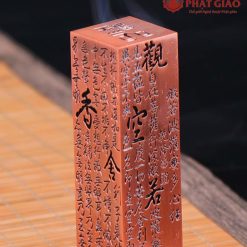 Tháp Trầm Hương Bằng Hợp Kim Khắc Bát Nhã Tâm Kinh, Cao 13cm 8 thap tram huong bang hop kim khac bat nha tam kinh cao 13cm 7