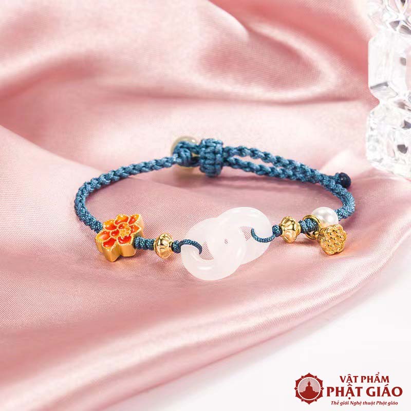 Vòng Đeo Tay Charm Hoa Sen Tinh Tế 10 vong deo tay charm hoa sen tinh te 2