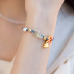 Vòng Đeo Tay Charm Hoa Sen Tinh Tế 6 vong deo tay charm hoa sen tinh te 5