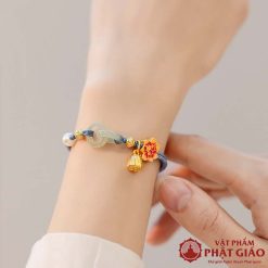 Vòng Đeo Tay Charm Hoa Sen Tinh Tế 7 vong deo tay charm hoa sen tinh te 7