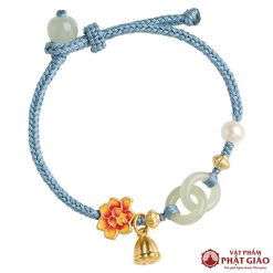 Vòng Đeo Tay Charm Hoa Sen Tinh Tế 8 vong deo tay charm hoa sen tinh te 8