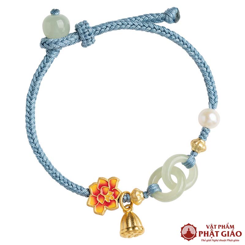Vòng Đeo Tay Charm Hoa Sen Tinh Tế 11 vong deo tay charm hoa sen tinh te 8