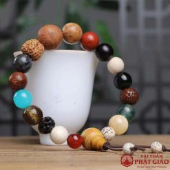 Vòng Đeo Tay Hạt Gỗ Bồ Đề 18 Hạt 12mm 8 vong deo tay hat go bo de 18 hat 12mm 16