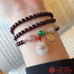 vong quan tay 3 vong da ngoc charm may man tai loc 24