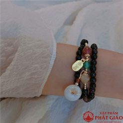 vong quan tay 3 vong da ngoc charm may man tai loc14