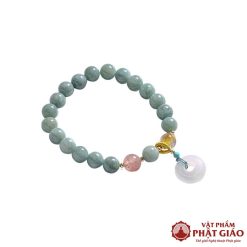 Vòng Tay Ngọc Thạch Bình An Khóa Lựu 6mm 7 vong tay ngoc thach binh an khoa luu 6mm 10