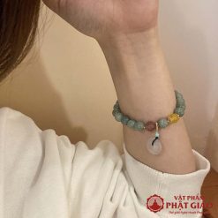 Vòng Tay Ngọc Thạch Bình An Khóa Lựu 6mm 4 vong tay ngoc thach binh an khoa luu 6mm 7