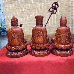 Bộ Tượng Ta Bà Tam Thánh Gỗ Hương Cao 50cm 6 z4229496061836 6337456f5a133a4768ee6acd36e4392c