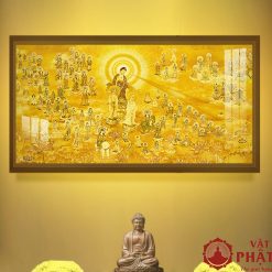 Tranh Trúc Chỉ In Hình Phật Khổ Ngang TC336 1 2 27