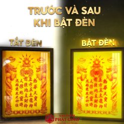 Bài Vị Thần Tài Thổ Địa Chữ Hán TC437 6 4 12
