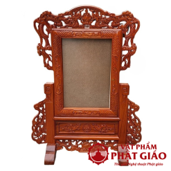 Khung Ảnh Thờ Tứ Linh Đẹp Bằng Gỗ Hương Kích Thước Ảnh 20x30 cm 2 1 16