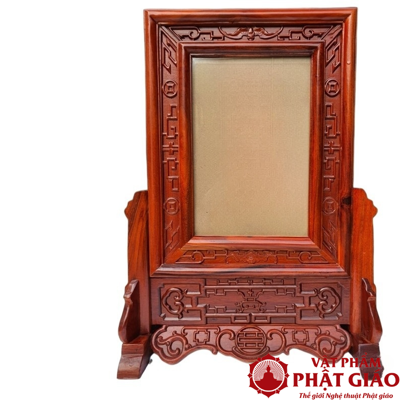 Khung Ảnh Thờ Nền Kếp Đục Rơi Bằng Gỗ Hương Kích Thước Ảnh 20x30cm 3 1 18