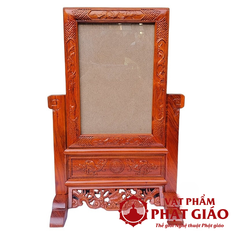 Khung Ảnh Thờ Gỗ Hương Hoa Văn Tinh Xảo Kích Thước Ảnh 20x30cm 4 1 21