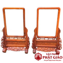 Khung Ảnh Thờ Gỗ Hương Chạm Khắc Hoa Sen Kích Thước Ảnh 20x30cm 1 1 25
