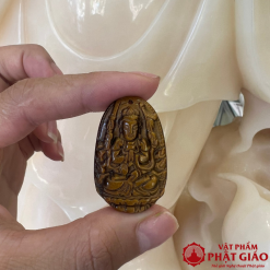 Dây Chuyền Mặt Phật Mệnh Thiên Thủ Thiên Nhãn Bồ Tát Thạch Anh Mắt Hổ 1 1 5