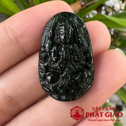Dây Chuyền Mặt Phật Mệnh Thiên Thủ Thiên Nhãn Bồ Tát Ngọc Sơn Thủy 3 3 6