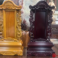 Bài Vị Khắc Phượng Vàng Gỗ Long Não, Cao 30cm (Chưa Khắc Chữ) 10 IMG 9834