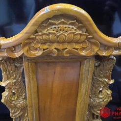 Bài Vị Khắc Phượng Vàng Gỗ Long Não, Cao 30cm (Chưa Khắc Chữ) 5 IMG 9837