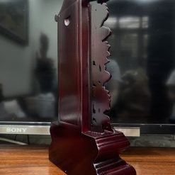 Bài Vị Khắc Sen Nâu Gỗ Long Não, Cao 30cm (Chưa Khắc Chữ) 5 bai vi khac sen nau go long nao cao 30cm chua khac chu 5 1