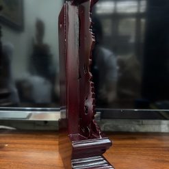 Bài Vị Khắc Phượng Nâu Gỗ Long Não, Cao 26cm (Chưa Khắc Chữ) 4 bai vi vien khac phuong nau go long nao cao 26cm chua khac chu 5