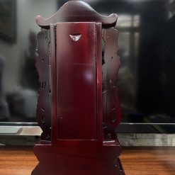 Bài Vị Khắc Phượng Nâu Gỗ Long Não, Cao 26cm (Chưa Khắc Chữ) 5 bai vi vien khac phuong nau go long nao cao 26cm chua khac chu 6