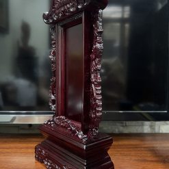 Bài Vị Khắc Phượng Nâu Gỗ Long Não, Cao 26cm (Chưa Khắc Chữ) 7 bai vi vien khac phuong nau go long nao cao 26cm chua khac chu 8