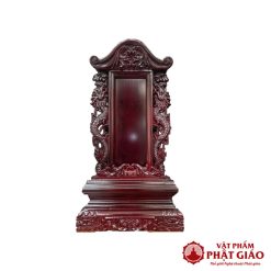 Bài Vị Viền Khắc Rồng Nâu Gỗ Long Não, Cao 30cm (Chưa Khắc Chữ) 1 bai vi vien khac rong nau go long nao chua khac chu cao 30cm 1