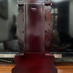 Bài Vị Viền Khắc Rồng Nâu Gỗ Long Não, Cao 30cm (Chưa Khắc Chữ) 6 bai vi vien khac rong nau go long nao chua khac chu cao 30cm 6