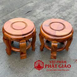 Đôn gỗ tròn gỗ hương 30x30 cm