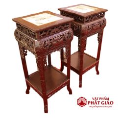 Đôn gỗ vuông bằng gỗ gụ cao cấp kích thước 38x38 cm cao 85 cm