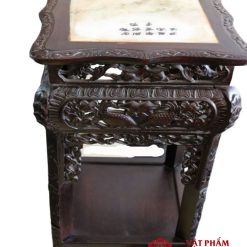 Đôn gỗ vuông bằng gỗ gụ cao cấp kích thước 38x38 cm cao 85 cm