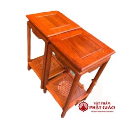Đôn gỗ vuông bằng gỗ hương cao cấp kích thước 30x30 cm cao 60, 70, 80 cm