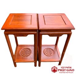 Đôn gỗ vuông bằng gỗ hương cao cấp kích thước 30x30 cm cao 60, 70, 80 cm