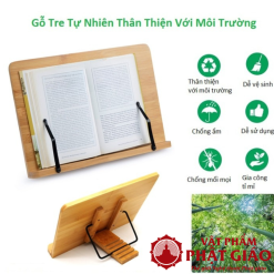 Kệ Giá Đỡ Đọc Sách, Đọc Kinh Bằng Gỗ Tre Tự Nhiên 3 3