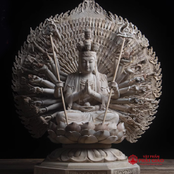 Tượng Thiên Thủ Thiên Nhãn Bồ Tát Gỗ Long Não Cao Cấp, Cao 48cm 8 6 1