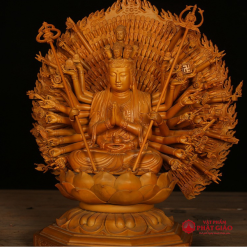 Tượng Thiên Thủ Thiên Nhãn Bồ Tát Gỗ Long Não Cao Cấp, Cao 48cm 5 8 1
