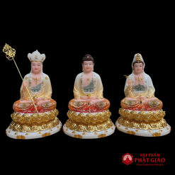 bo tuong ta ba tam thanh bot da son ve vien vang cao 30cm 40cm 48cm vat pham phat giao la boi 2