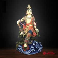 Tượng Quan Âm Tự Tại Gỗ Sơn Vẽ Cao Cấp, Cao 40cm 7 tuong quan am tu tai go son ve cao cap cao 40cm