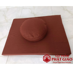 Bộ Tọa Cụ + Bồ Đoàn Ngồi Thiền Vỏ Đậu Xanh Trụ Tròn 1 1 13