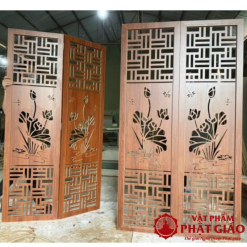 Vách Bình Phong Bông Sen, Kích Thước 50x180cm 1 1 4