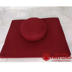 Bộ Tọa Cụ + Bồ Đoàn Ngồi Thiền Vỏ Đậu Xanh Trụ Tròn 2 2 13