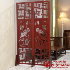 Vách Bình Phong Bông Sen, Kích Thước 50x180cm 2 2 4